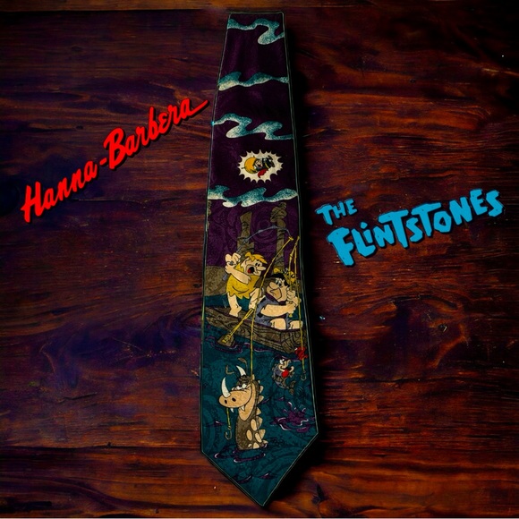 VINTAGE HANNA-BARBERA Men’s character tie - Picture 1 of 4